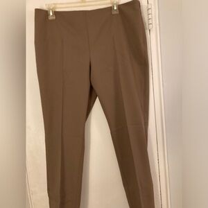 Akris “Melissa” cotton stretch slim pants taupe 12❤️😃🌺